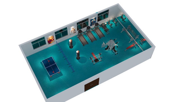 150平方健身房配置方案-广西mk体育健身器材有限公司