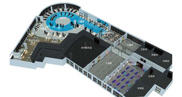 1500平方健身房配置方案-广西mk体育体育健身器材有限公司