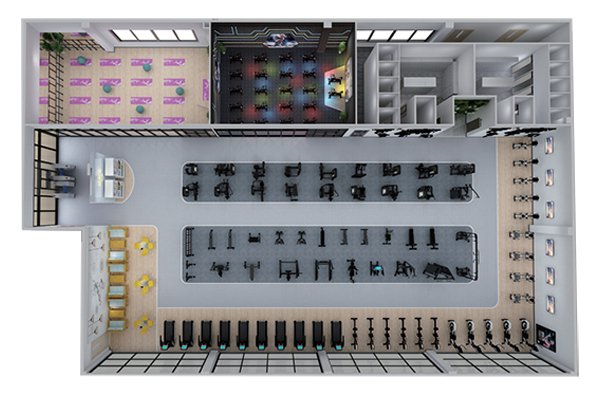 500平方健身房配置方案-广西mk体育健身器材有限公司
