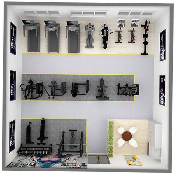 100平方健身房配置方案-广西mk体育体育健身器材有限公司